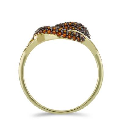 BUY 925 SILVER WITH NATURAL GARNET GEMSTONE CLUSTER RING